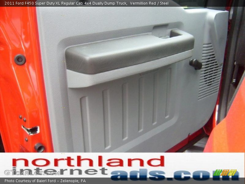 Vermillion Red / Steel 2011 Ford F450 Super Duty XL Regular Cab 4x4 Dually Dump Truck