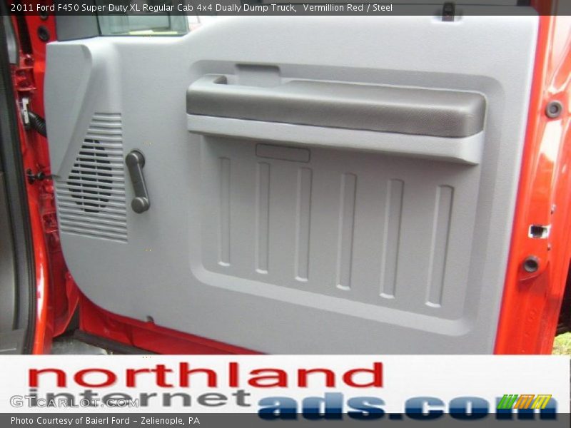 Vermillion Red / Steel 2011 Ford F450 Super Duty XL Regular Cab 4x4 Dually Dump Truck