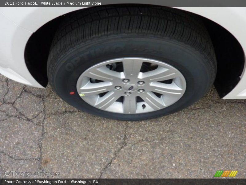 White Suede / Medium Light Stone 2011 Ford Flex SE