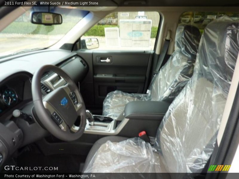 White Suede / Medium Light Stone 2011 Ford Flex SE