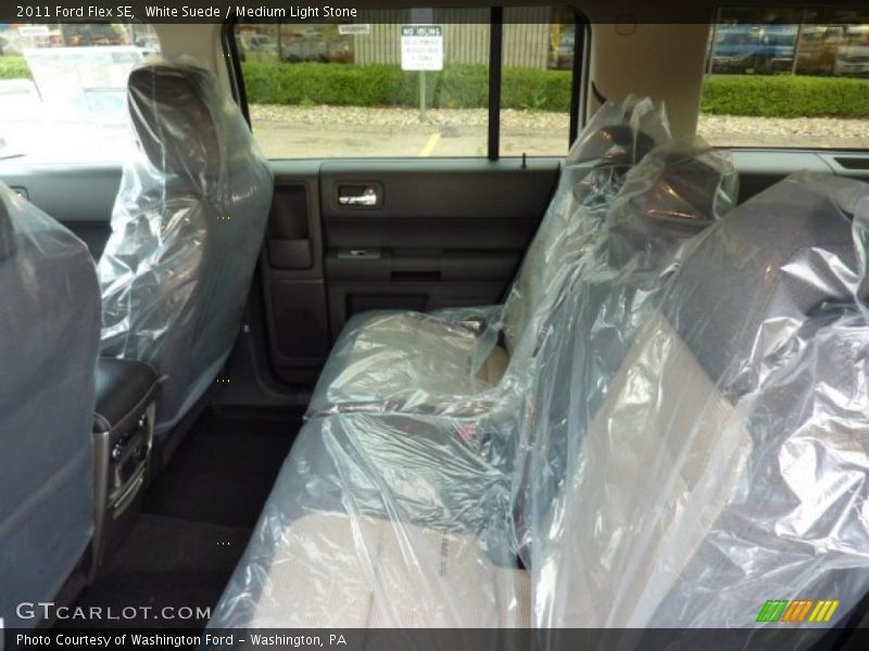 White Suede / Medium Light Stone 2011 Ford Flex SE