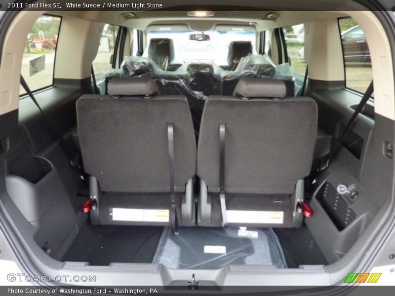 White Suede / Medium Light Stone 2011 Ford Flex SE