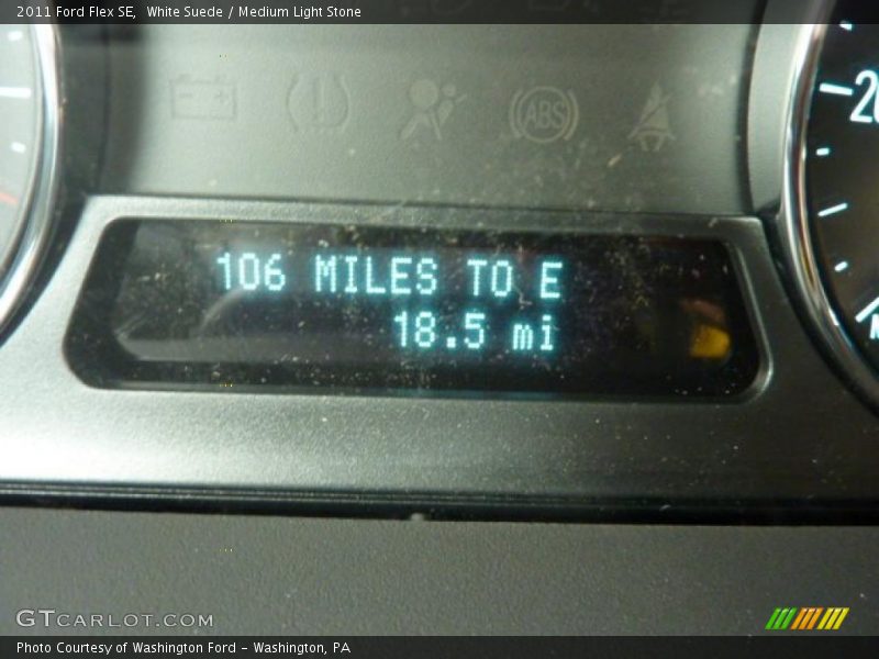White Suede / Medium Light Stone 2011 Ford Flex SE