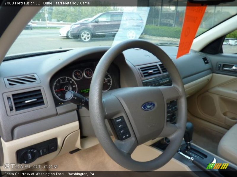 Dune Pearl Metallic / Camel 2008 Ford Fusion SE