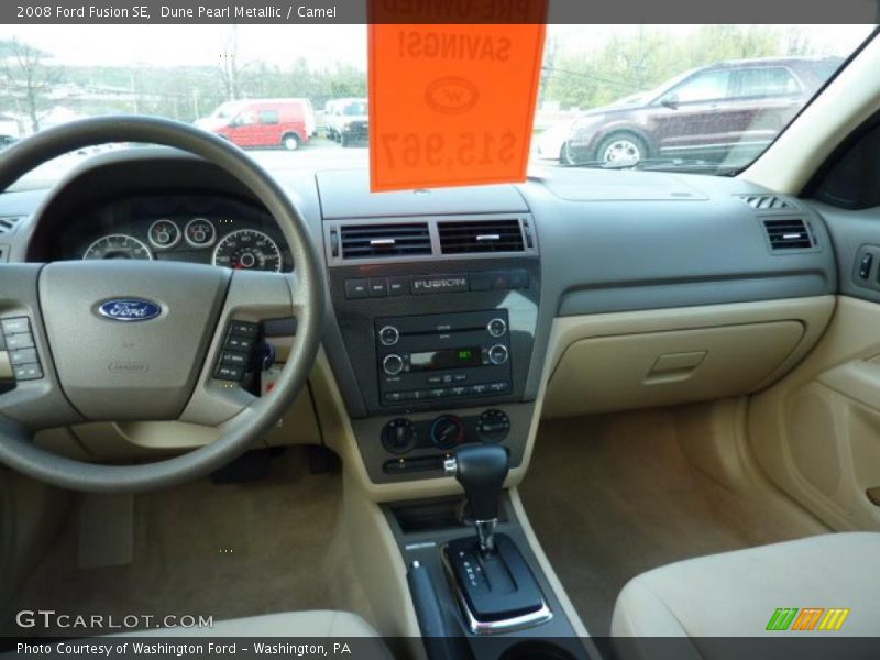 Dune Pearl Metallic / Camel 2008 Ford Fusion SE