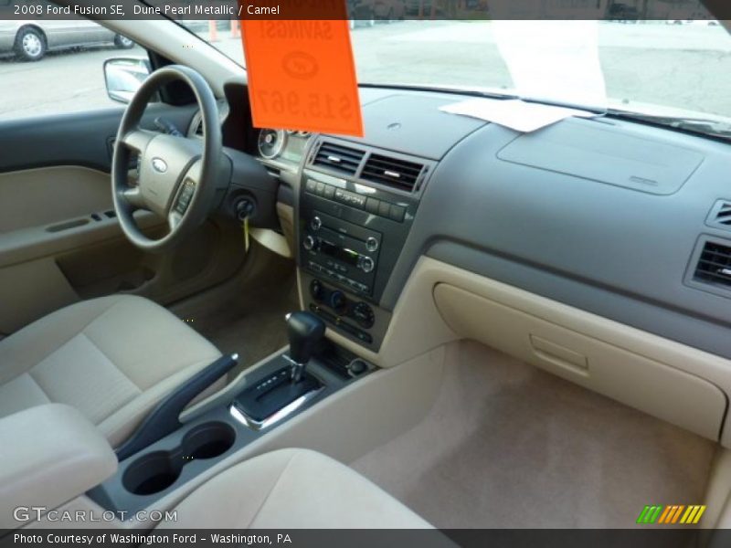 Dune Pearl Metallic / Camel 2008 Ford Fusion SE