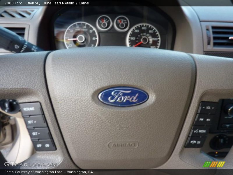 Dune Pearl Metallic / Camel 2008 Ford Fusion SE