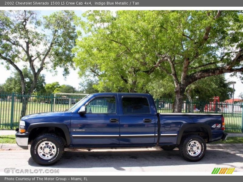  2002 Silverado 1500 LS Crew Cab 4x4 Indigo Blue Metallic