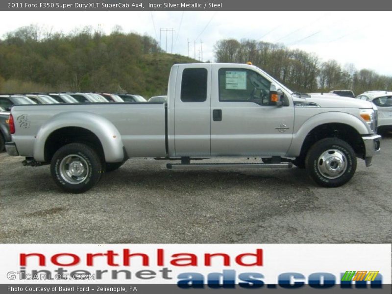 Ingot Silver Metallic / Steel 2011 Ford F350 Super Duty XLT SuperCab 4x4