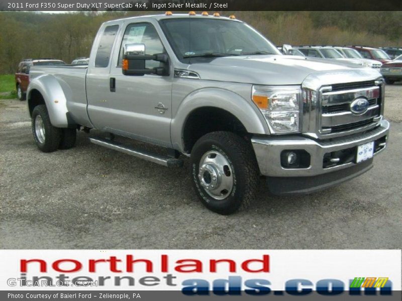 Ingot Silver Metallic / Steel 2011 Ford F350 Super Duty XLT SuperCab 4x4