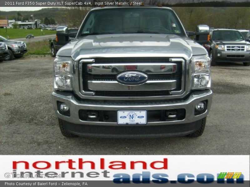 Ingot Silver Metallic / Steel 2011 Ford F350 Super Duty XLT SuperCab 4x4