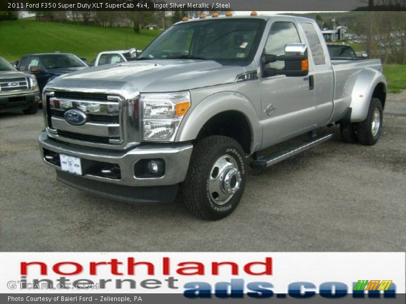 Ingot Silver Metallic / Steel 2011 Ford F350 Super Duty XLT SuperCab 4x4