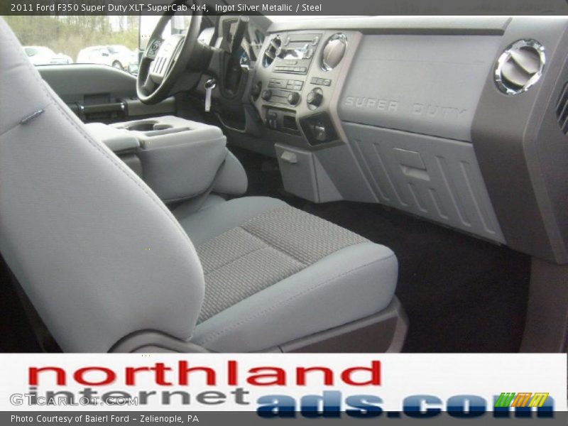 Ingot Silver Metallic / Steel 2011 Ford F350 Super Duty XLT SuperCab 4x4