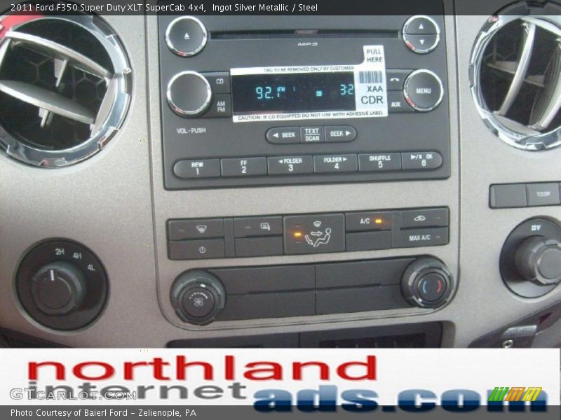 Ingot Silver Metallic / Steel 2011 Ford F350 Super Duty XLT SuperCab 4x4