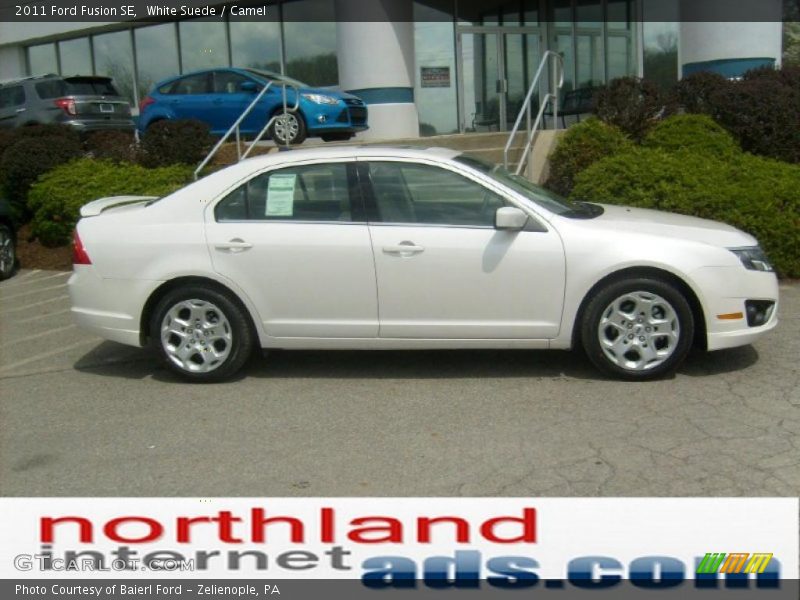 White Suede / Camel 2011 Ford Fusion SE
