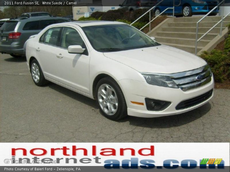 White Suede / Camel 2011 Ford Fusion SE