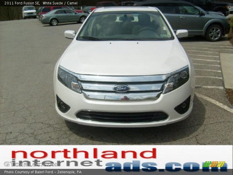 White Suede / Camel 2011 Ford Fusion SE