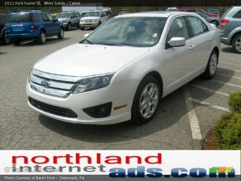 White Suede / Camel 2011 Ford Fusion SE