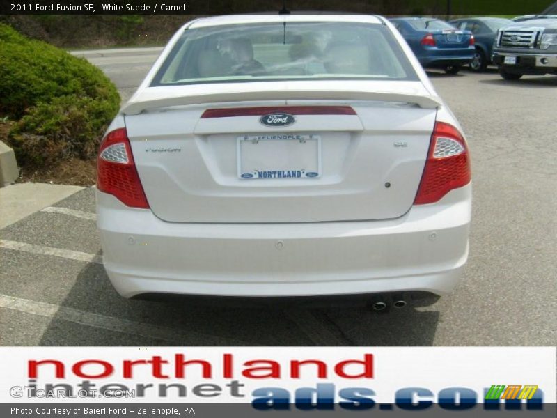 White Suede / Camel 2011 Ford Fusion SE