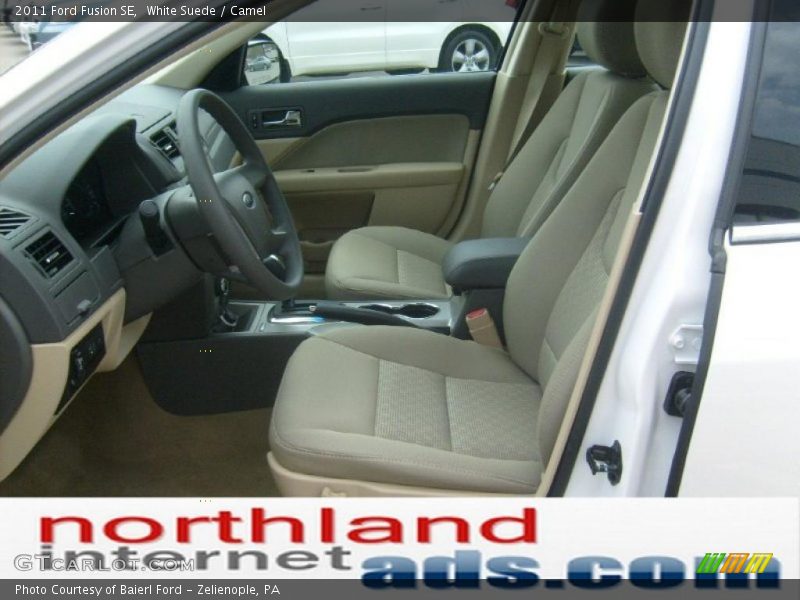 White Suede / Camel 2011 Ford Fusion SE