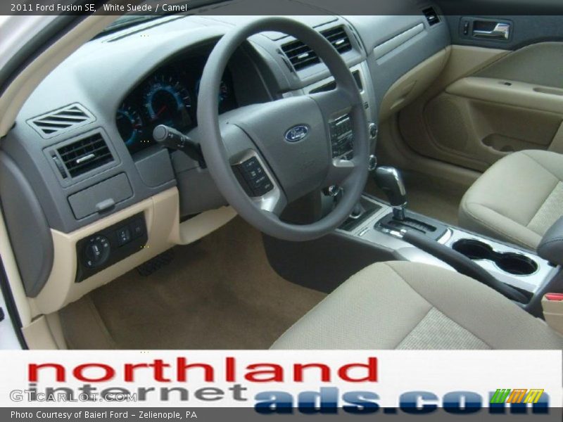 White Suede / Camel 2011 Ford Fusion SE