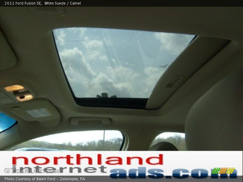 White Suede / Camel 2011 Ford Fusion SE