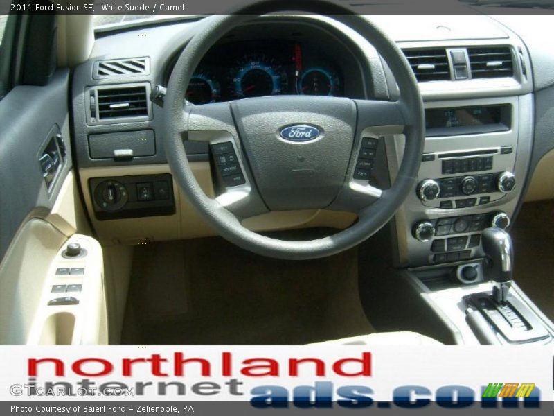White Suede / Camel 2011 Ford Fusion SE
