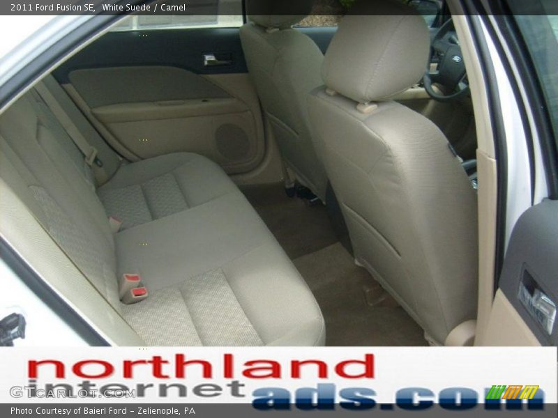 White Suede / Camel 2011 Ford Fusion SE