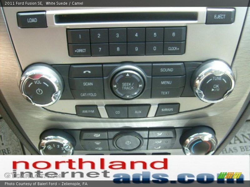 White Suede / Camel 2011 Ford Fusion SE