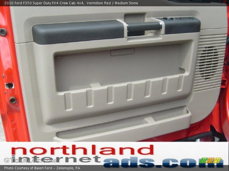 Vermillion Red / Medium Stone 2010 Ford F350 Super Duty FX4 Crew Cab 4x4