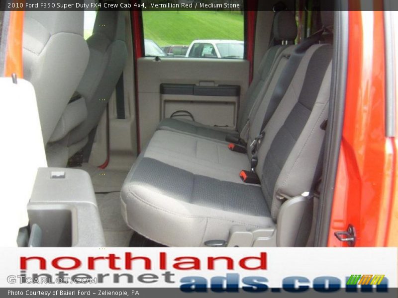 Vermillion Red / Medium Stone 2010 Ford F350 Super Duty FX4 Crew Cab 4x4