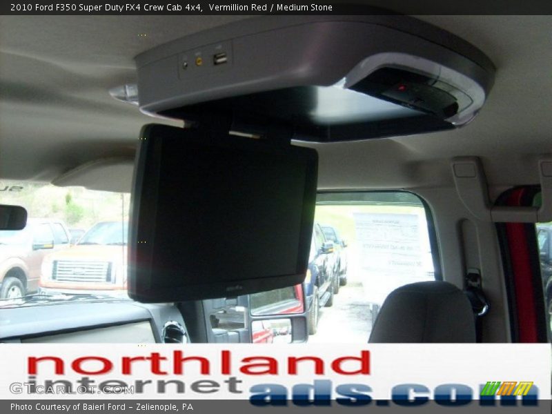 Vermillion Red / Medium Stone 2010 Ford F350 Super Duty FX4 Crew Cab 4x4