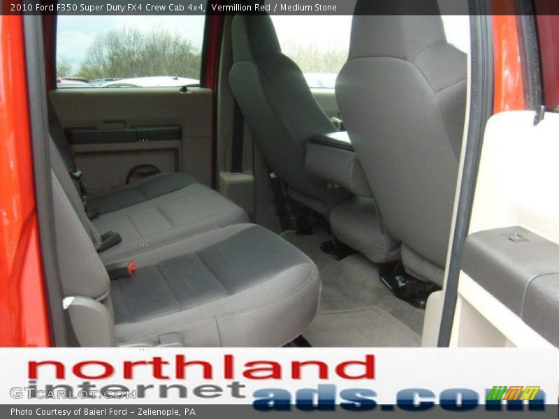 Vermillion Red / Medium Stone 2010 Ford F350 Super Duty FX4 Crew Cab 4x4