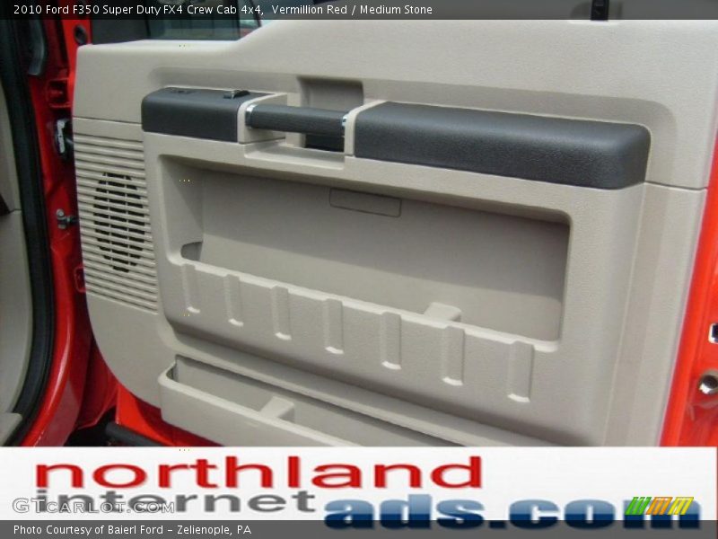 Vermillion Red / Medium Stone 2010 Ford F350 Super Duty FX4 Crew Cab 4x4