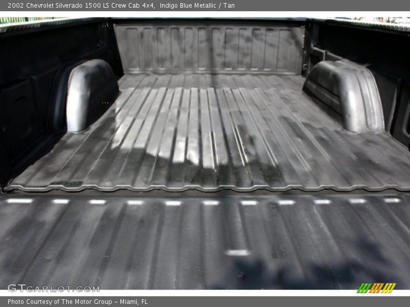 Indigo Blue Metallic / Tan 2002 Chevrolet Silverado 1500 LS Crew Cab 4x4