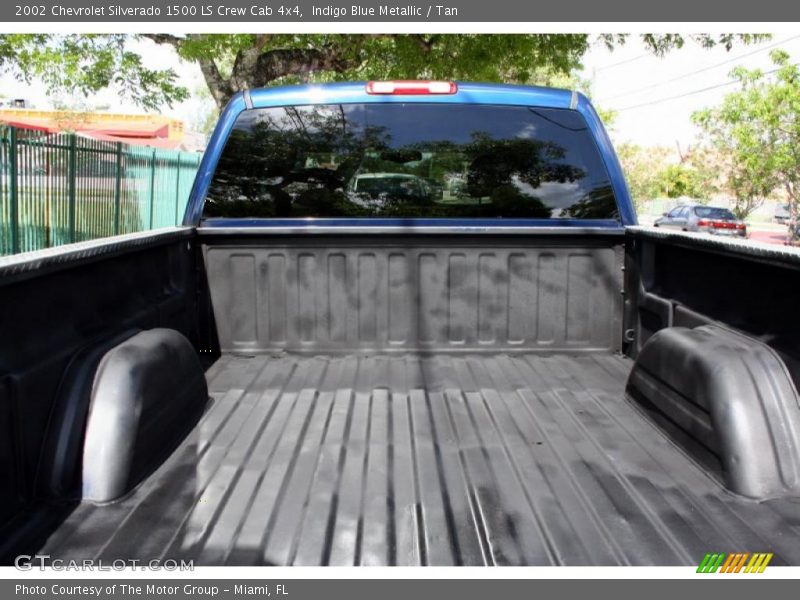 Indigo Blue Metallic / Tan 2002 Chevrolet Silverado 1500 LS Crew Cab 4x4