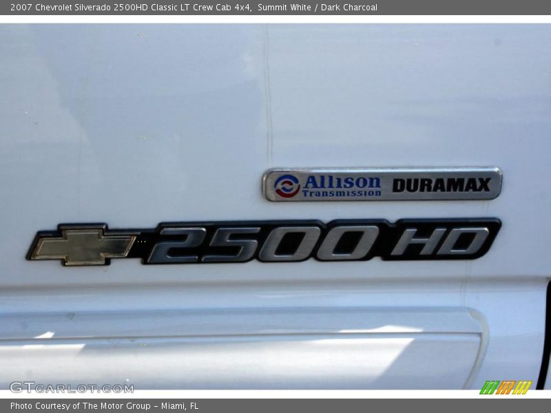 Summit White / Dark Charcoal 2007 Chevrolet Silverado 2500HD Classic LT Crew Cab 4x4