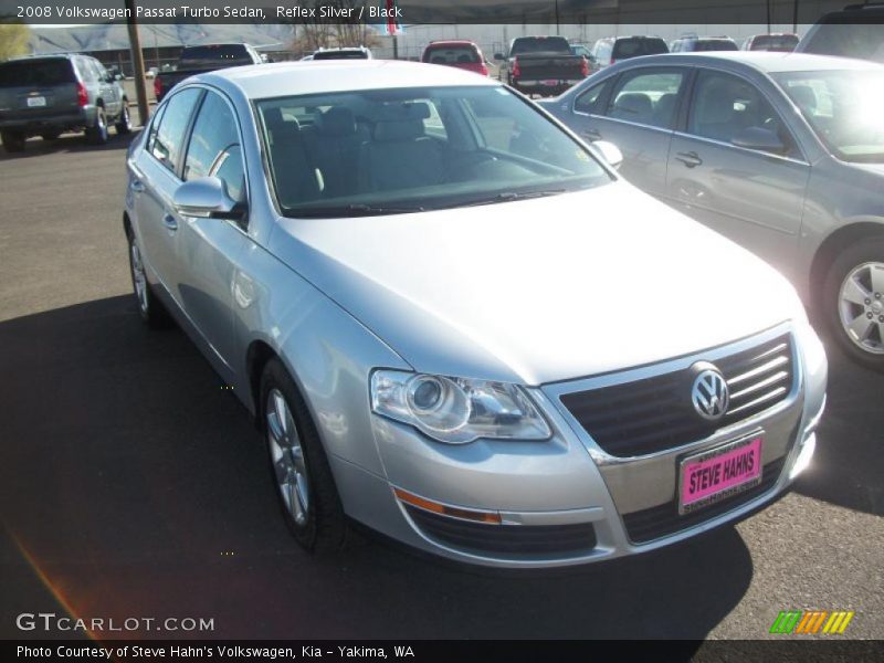 Reflex Silver / Black 2008 Volkswagen Passat Turbo Sedan