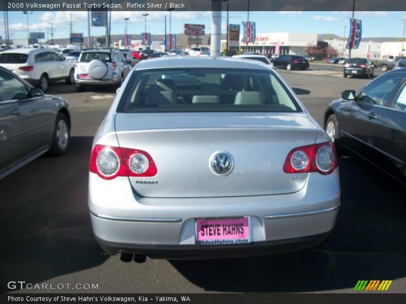 Reflex Silver / Black 2008 Volkswagen Passat Turbo Sedan