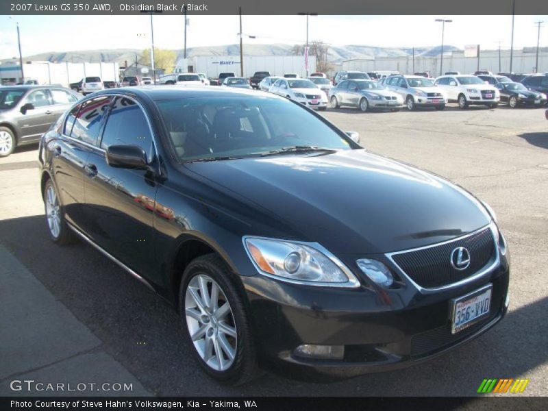 Obsidian Black / Black 2007 Lexus GS 350 AWD