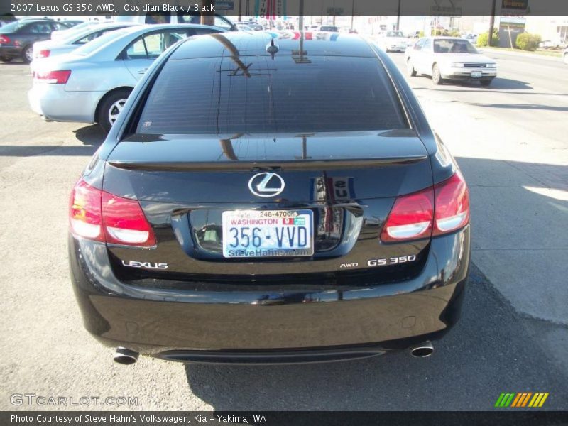 Obsidian Black / Black 2007 Lexus GS 350 AWD