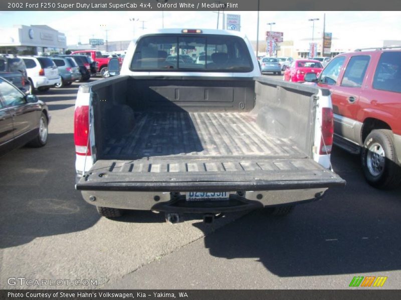 Oxford White / Medium Flint 2002 Ford F250 Super Duty Lariat SuperCab 4x4