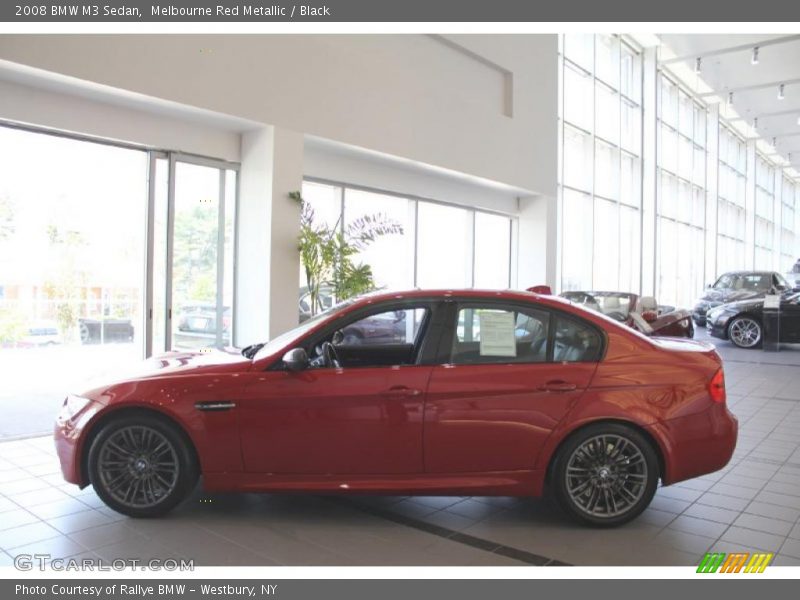 Melbourne Red Metallic / Black 2008 BMW M3 Sedan