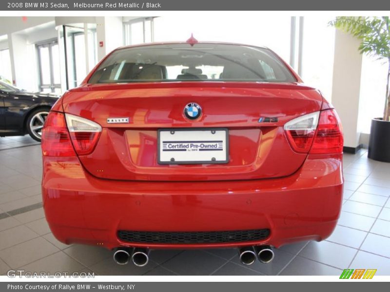 Melbourne Red Metallic / Black 2008 BMW M3 Sedan