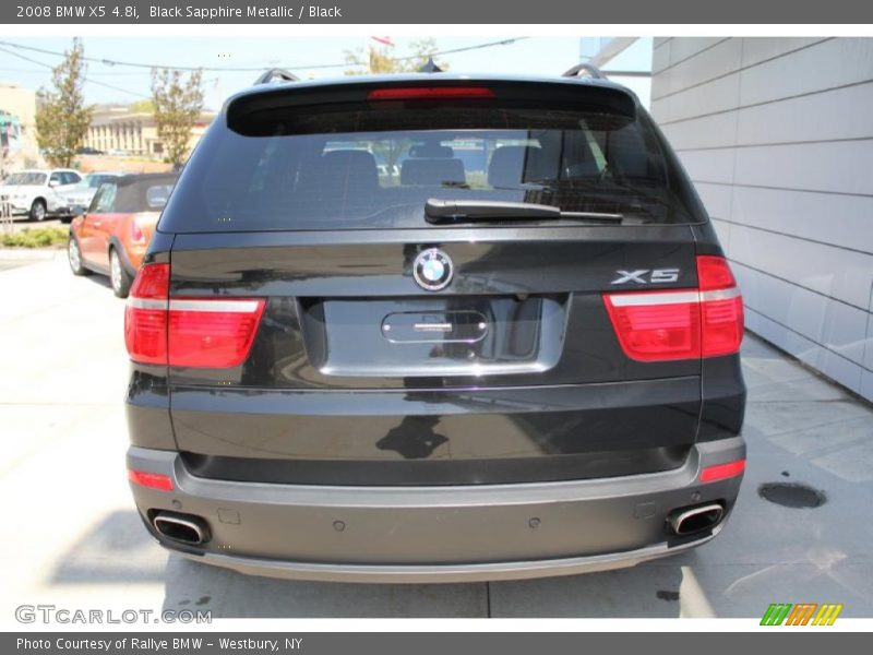 Black Sapphire Metallic / Black 2008 BMW X5 4.8i