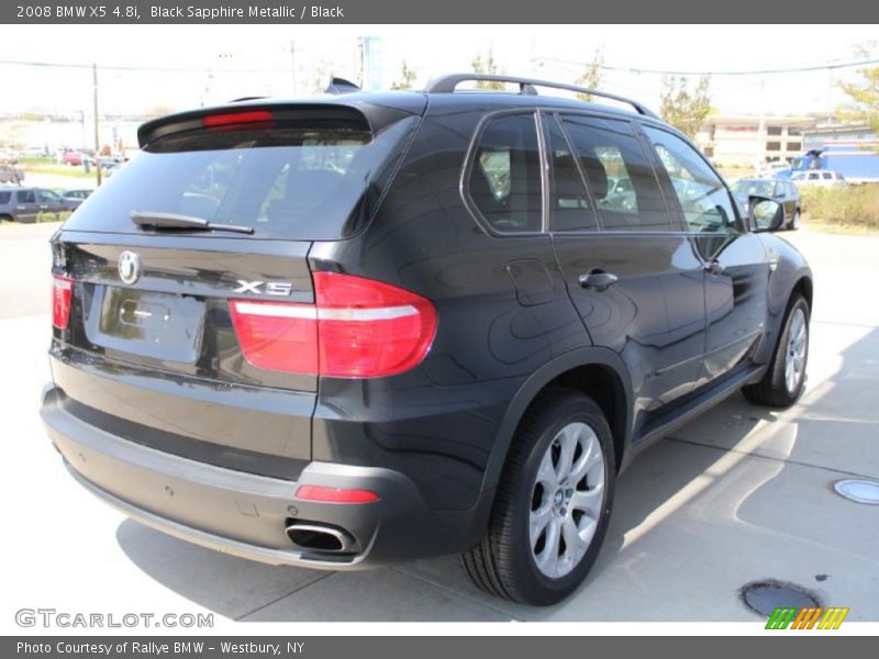 Black Sapphire Metallic / Black 2008 BMW X5 4.8i