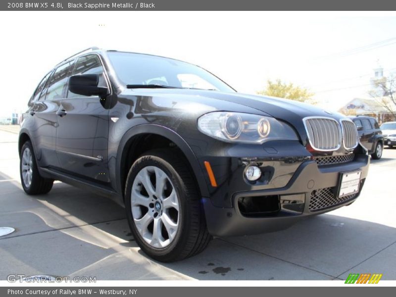Black Sapphire Metallic / Black 2008 BMW X5 4.8i