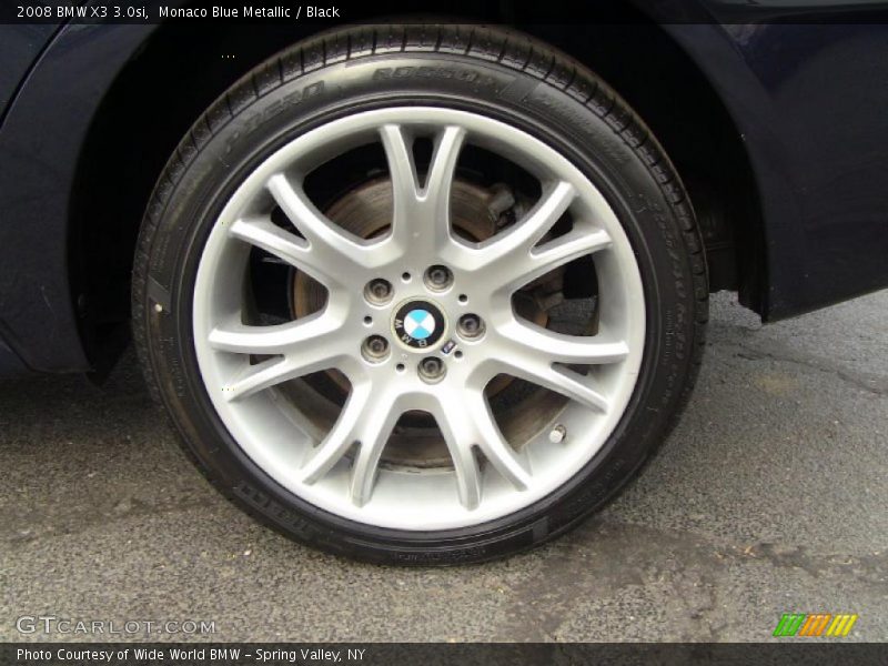 Monaco Blue Metallic / Black 2008 BMW X3 3.0si