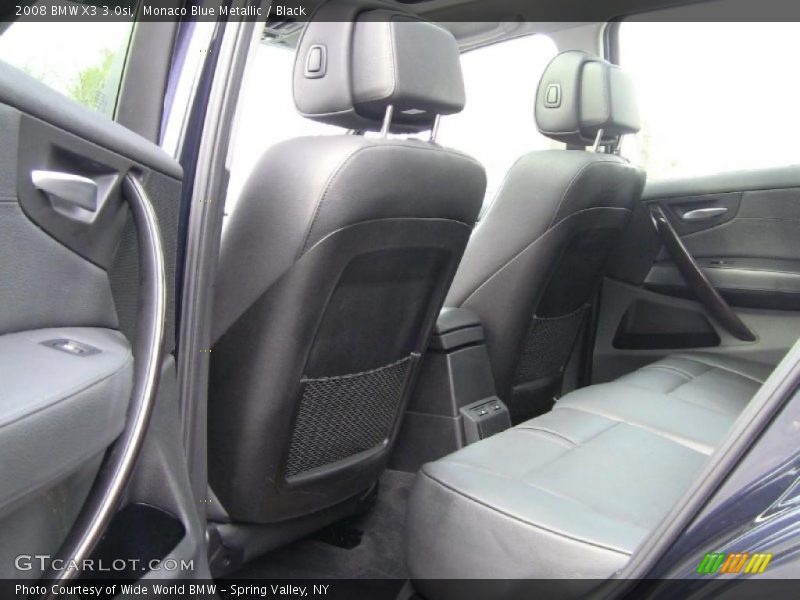 Monaco Blue Metallic / Black 2008 BMW X3 3.0si
