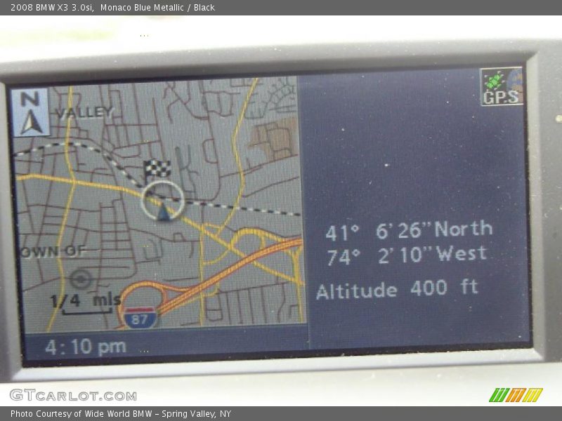 Monaco Blue Metallic / Black 2008 BMW X3 3.0si